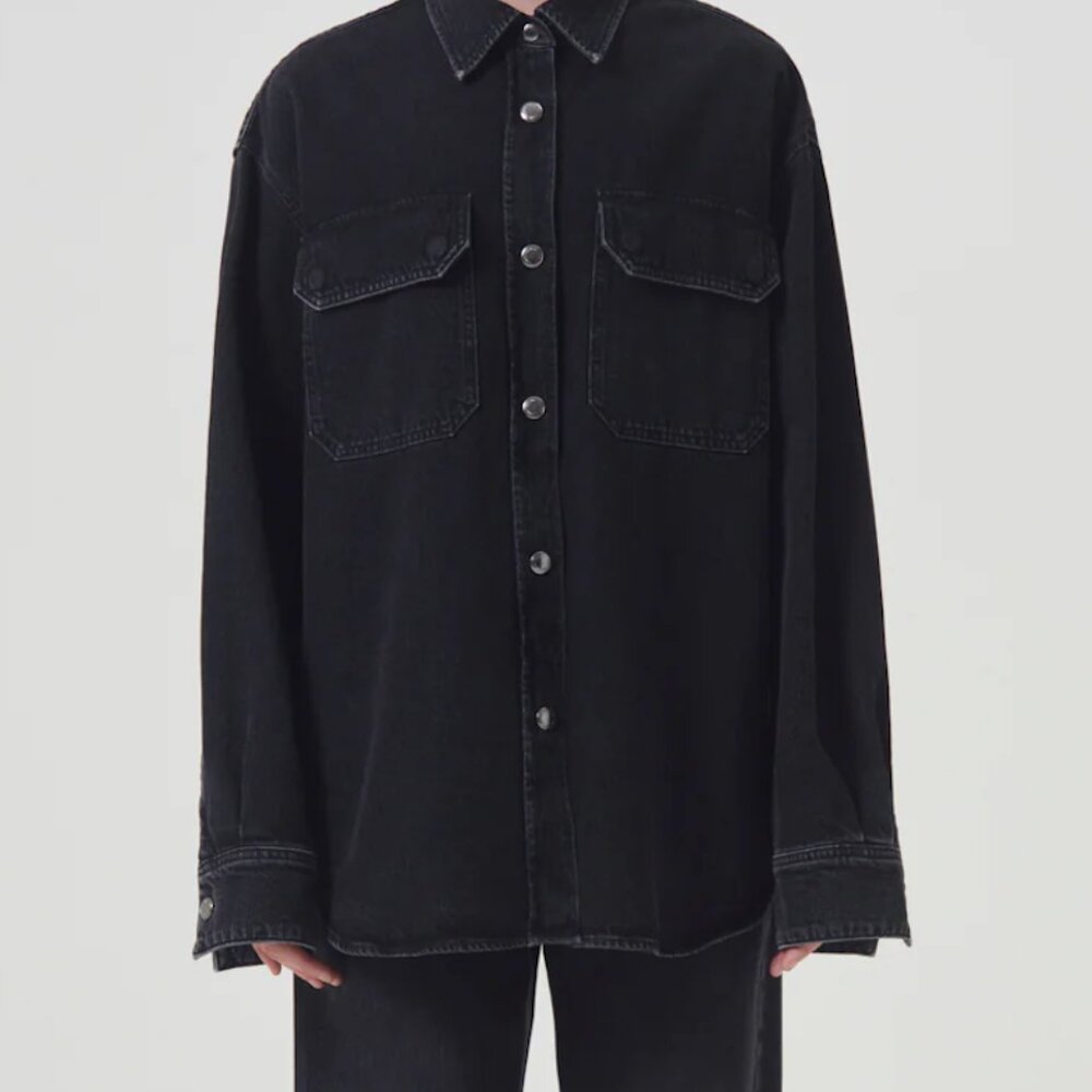 *worn once* AGOLDE Camryn Shirt, size M, color "Crushed"